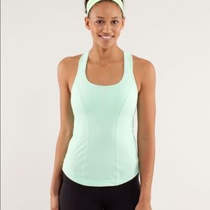 Lululemon Cardio Kick Tank Fresh Teal Sz 8